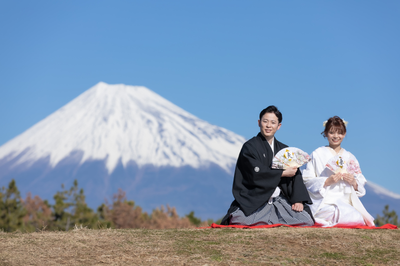 1月〜2月の、美しいゆきの積もった富士山での撮影