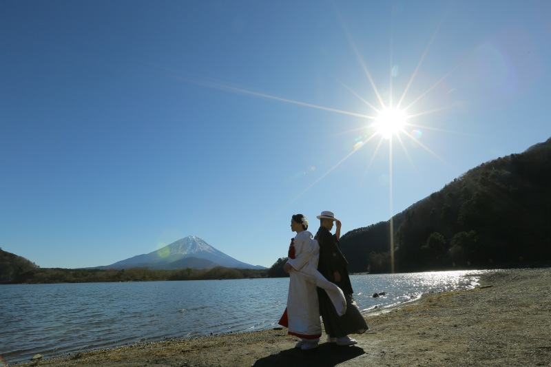 冬の富士山ロケーションフォトのお客様