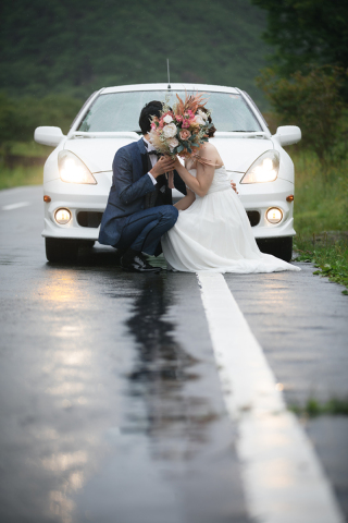 雨の日もドラマチックなフォト