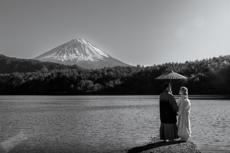 冬の富士山積雪のロケーションフォト