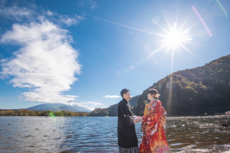 秋の紅葉和装ロケーション　富士山周遊プラン