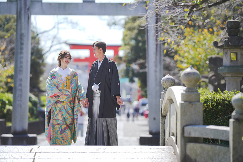 富士宮浅間大社での結婚写真