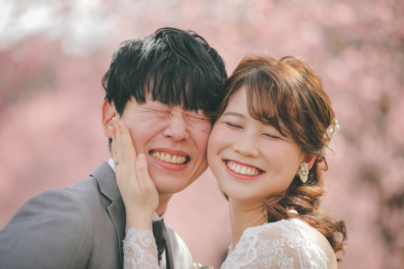 ドレスで伊豆河津桜撮影がかわいい理由♡