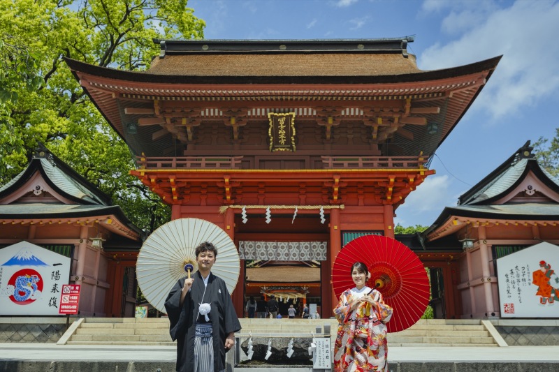 サマーキャンペーン実施中!夏の緑の美しいシーズンで 富士宮浅間大社