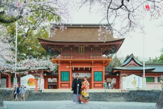 富士宮浅間大社での和装ウェディングフォト