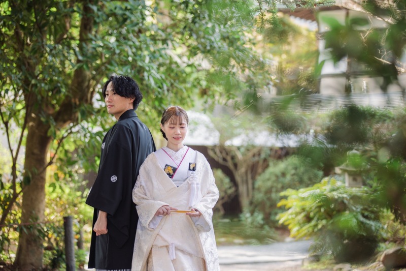 富士宮浅間大社で撮影する結婚写真