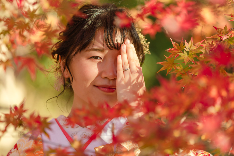 浅間大社、紅葉
