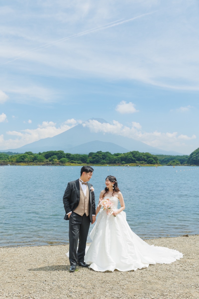 撮れたての富士山ウェディングフォト