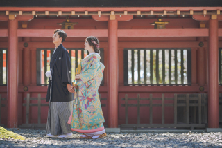 富士宮浅間大社での結婚写真