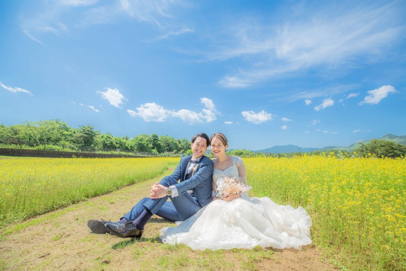 春から夏の緑や壮大なお花畑富士洋装周遊プラン♪