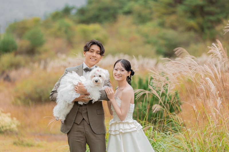 もうすっかり秋！わんちゃんご一緒の和洋撮影