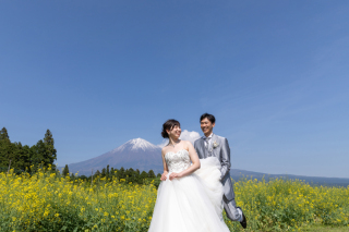 雪化粧の富士山と撮影できるのは5月末ごろまでです