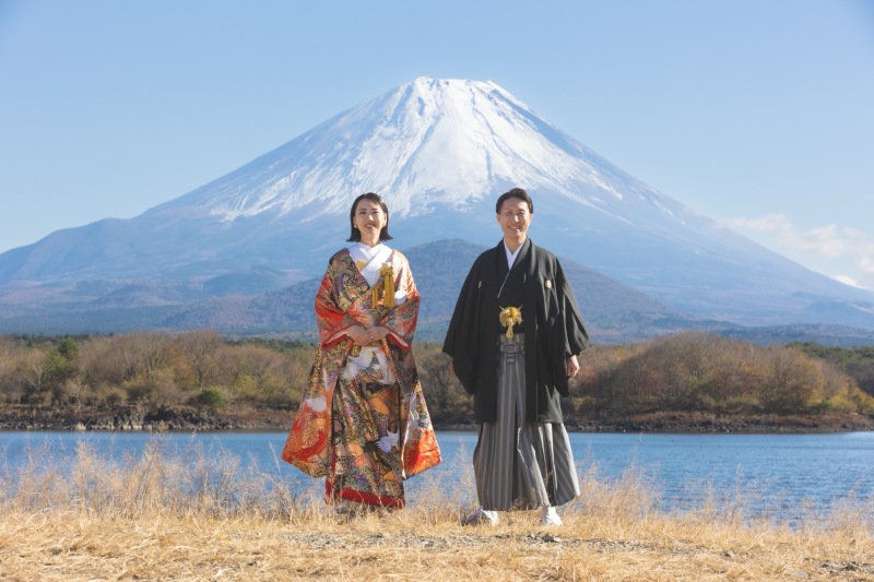 紅葉と富士山 秋のロケーション撮影