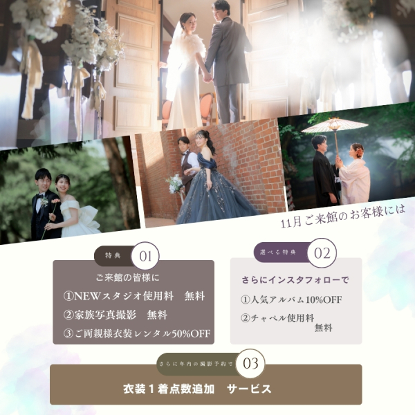 ★11月のキャンペーン情報★