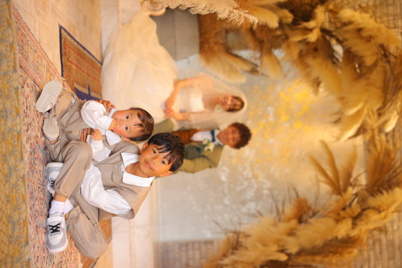 色々なカタチの家族とのウェディングフォト