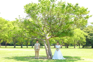 四季で変化する公園でロケーション撮影☘