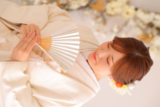 和装での前髪アレンジ集　