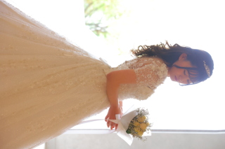 ダウンスタイルの花嫁ヘア♡　