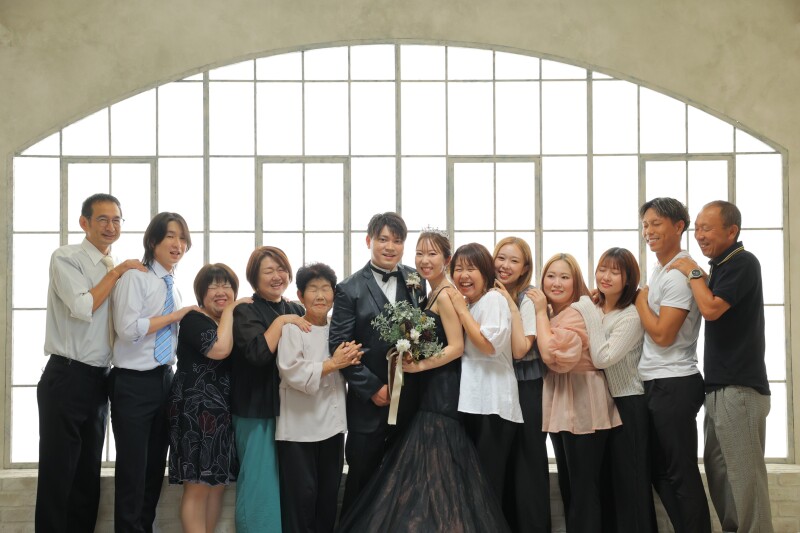 色々なカタチの家族とのウェディングフォト