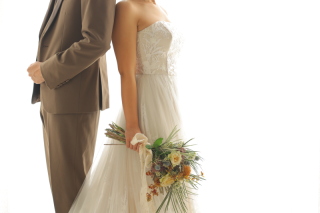 Aラインドレスのヘアメイク