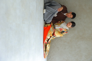 シンプル背景で：和装編