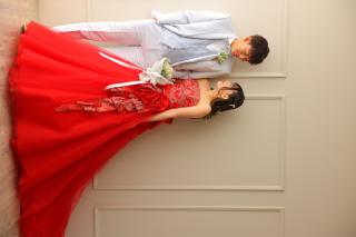 カラードレス撮影　　