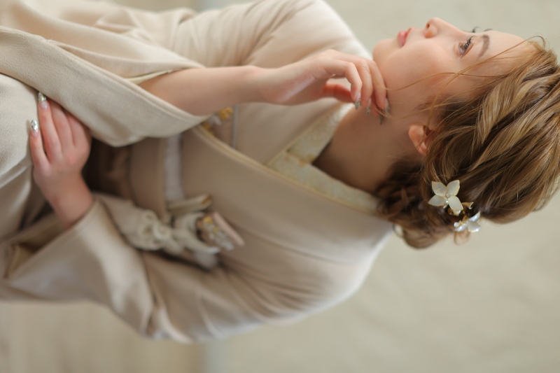 和装でのヘアスタイル