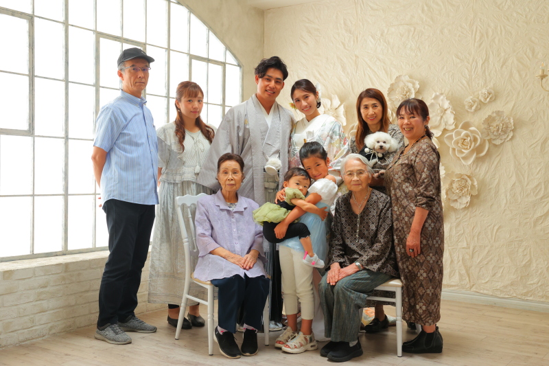 色々なカタチの家族とのウェディングフォト