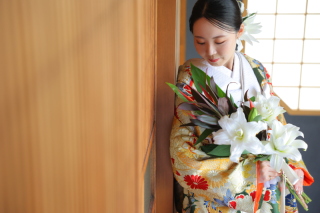 和装＆ブーケでお二人らしいコーディネートを❀✾