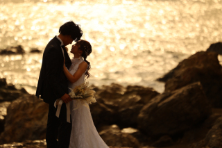 ロケーション紹介　日出の石門『夕日』