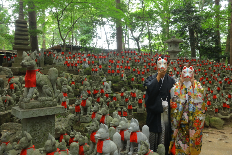 和装との相性ばっちりな豊川稲荷のご紹介♪