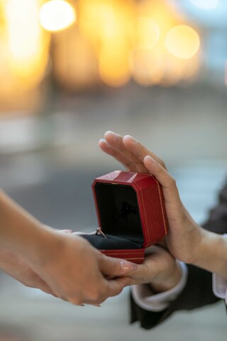 想い出に残るプロポーズ風ショットはいかがでしょう♪