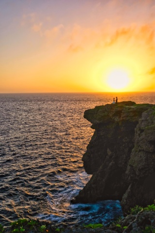 広い画の夕景写真