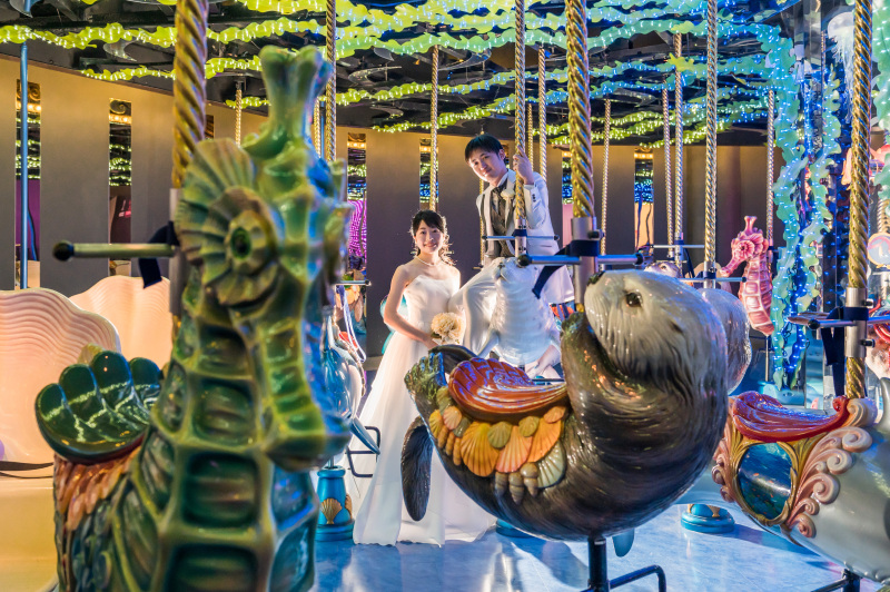 AQUA PARK品川で魚たちに祝福されながら幻想的な撮影を♪