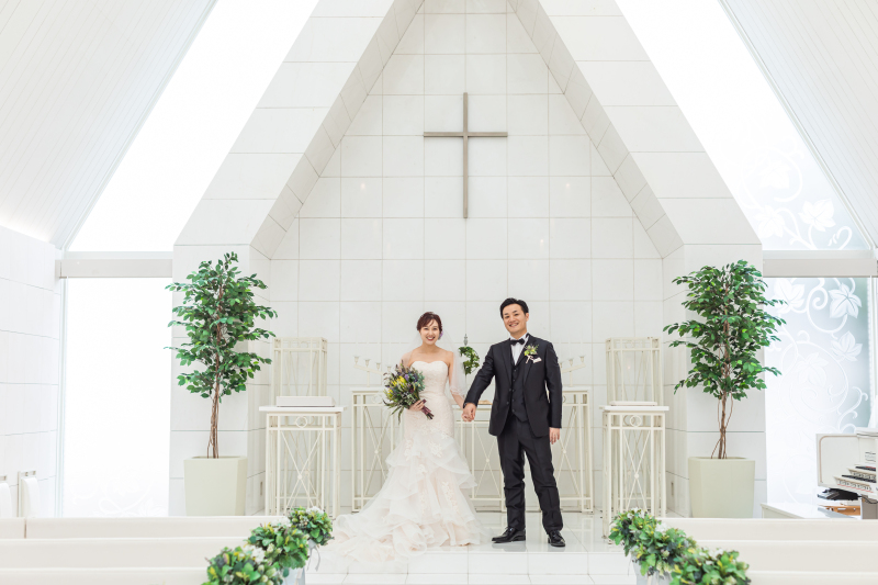 チャペルで挙式風なお写真を!