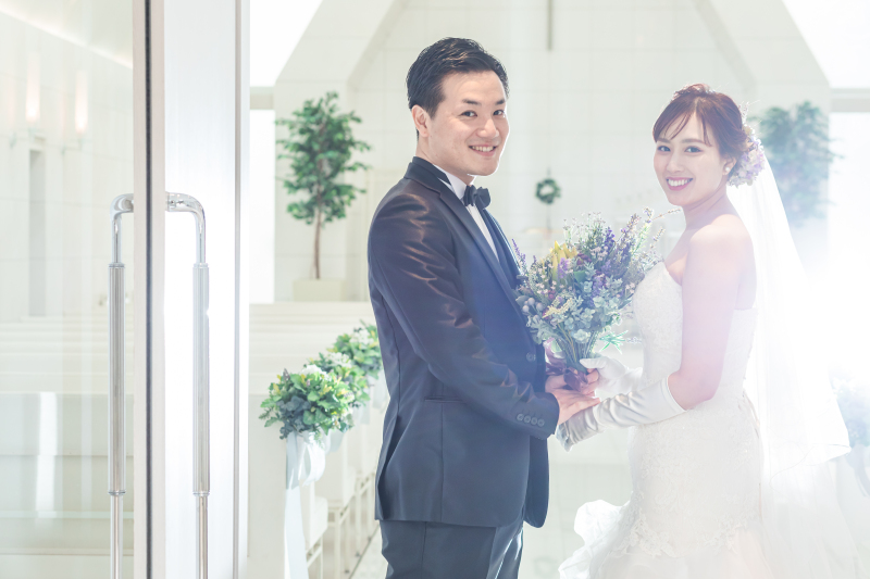 チャペルで挙式風なお写真を!