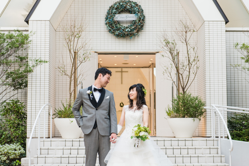 チャペルで挙式風なお写真を!