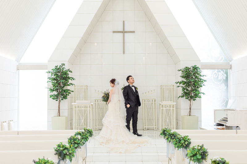 チャペルで挙式風なお写真を!