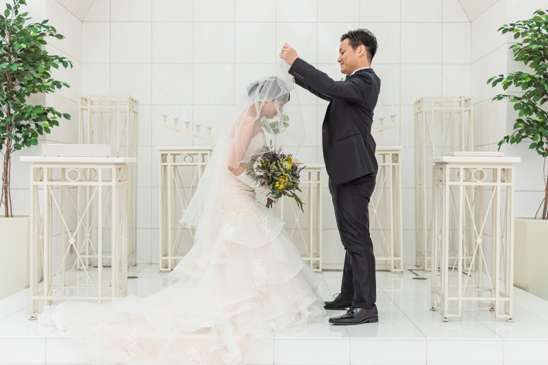 チャペルで挙式風なお写真を!