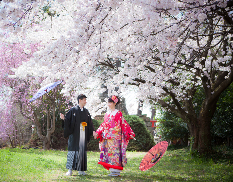 春の祝福に包まれたフォトウエディングはいかがですか?