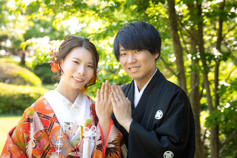 白無垢と色打掛♪凛々しく美しい和装2着ウエディング
