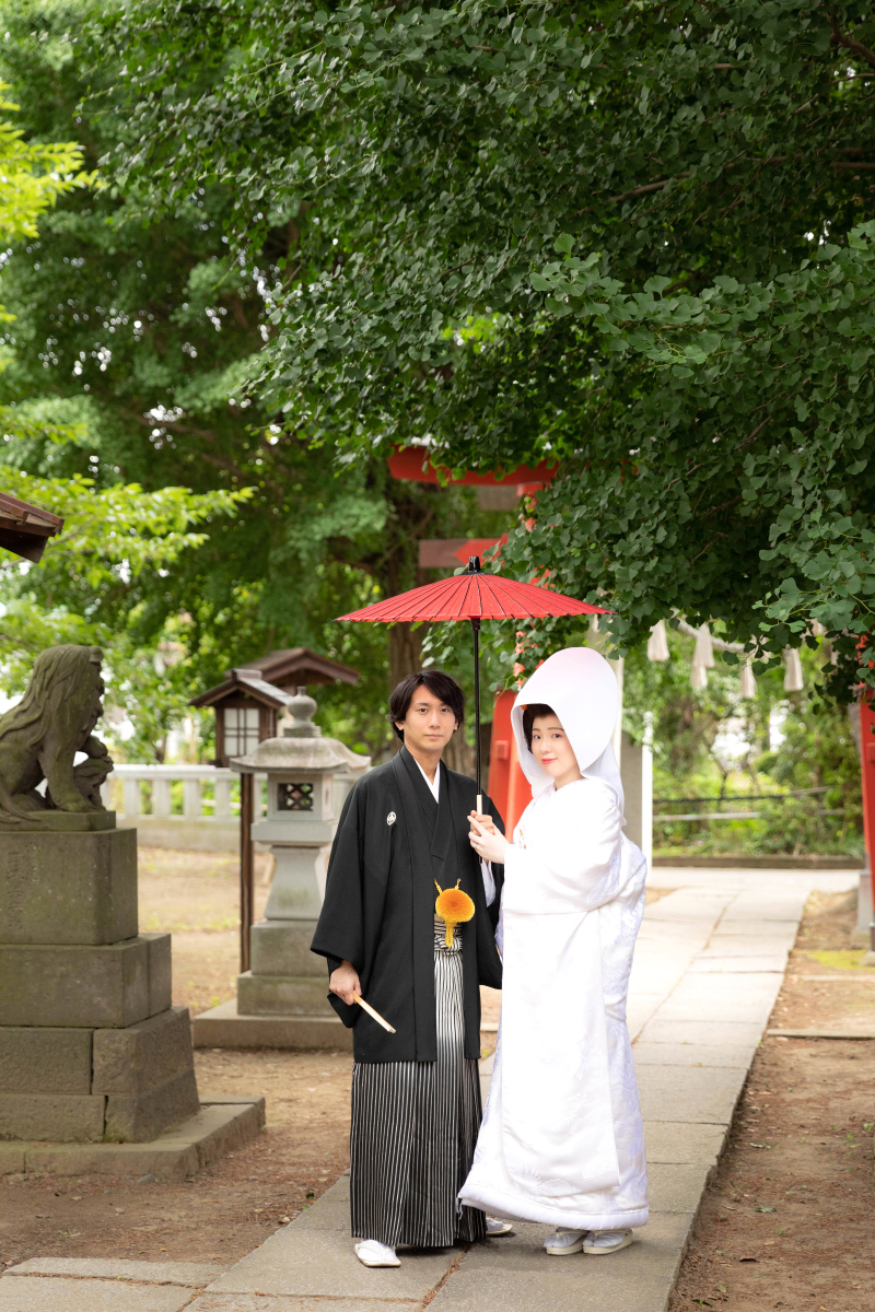 和装2着で日本庭園＆神社でロケ撮影♬