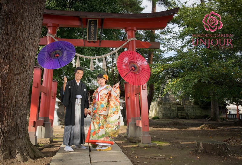 秋のブライダルシーズン和装前撮り♪｜竹内写真館アンジュール四季彩の庭