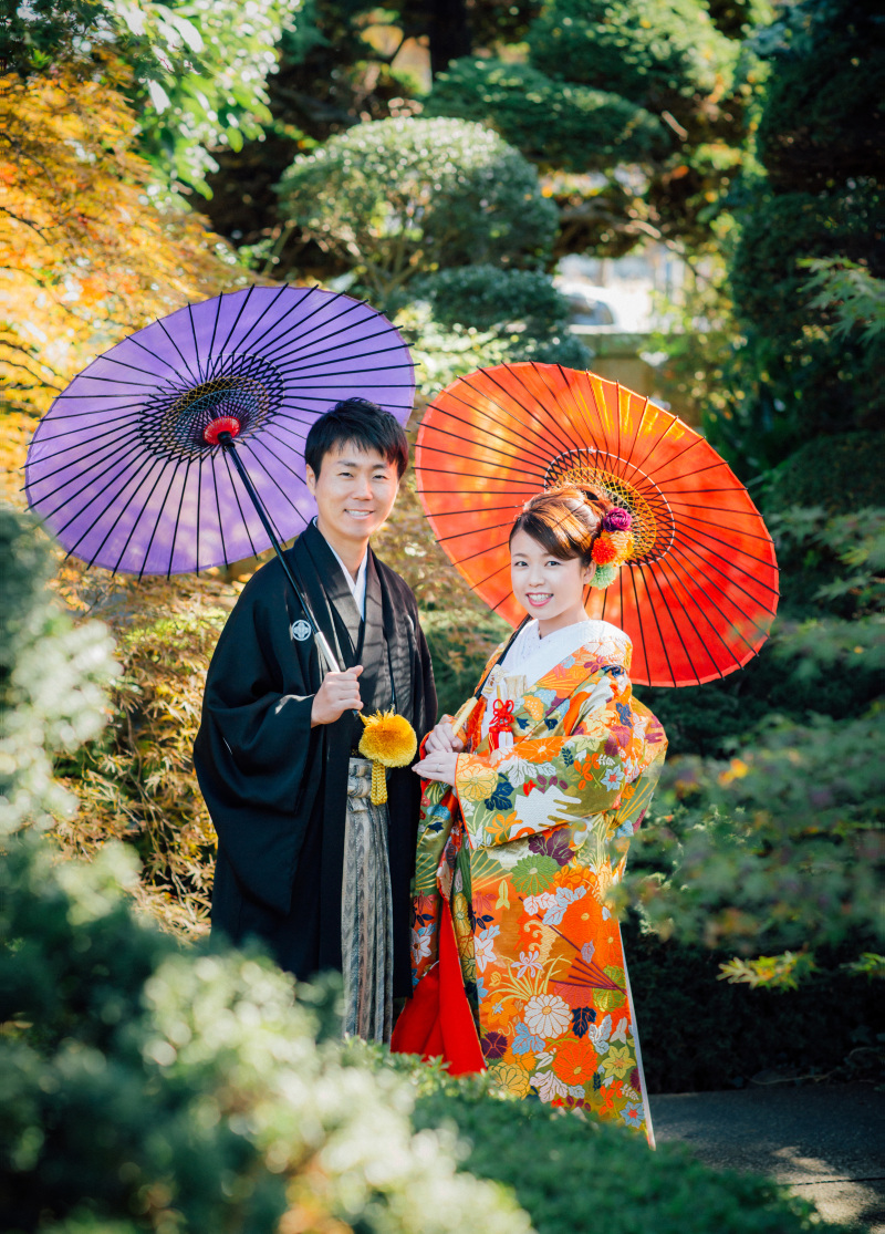 秋の紅葉シーズン間近♪和装ブライダル撮影