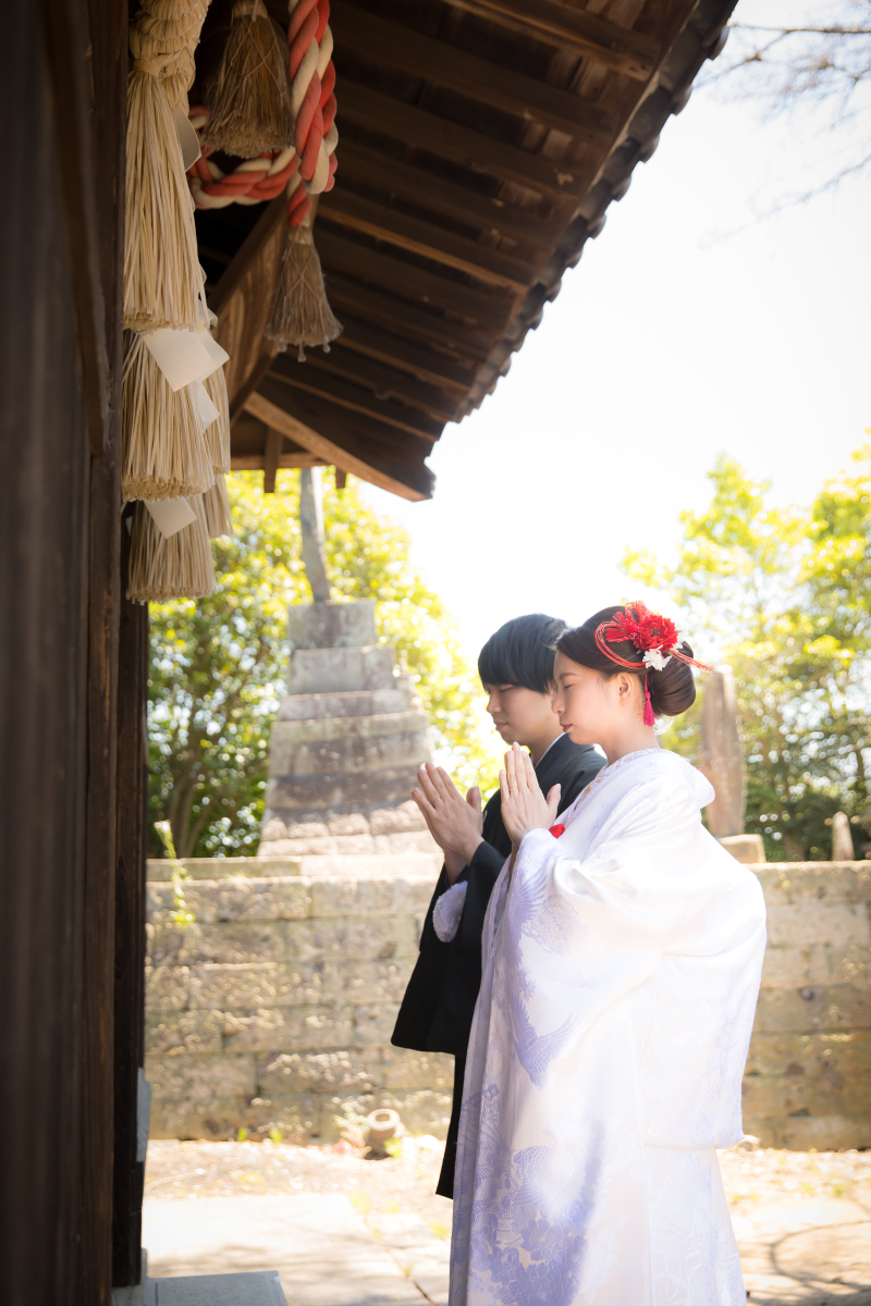 白無垢と色打掛♪凛々しく美しい和装2着ウエディング