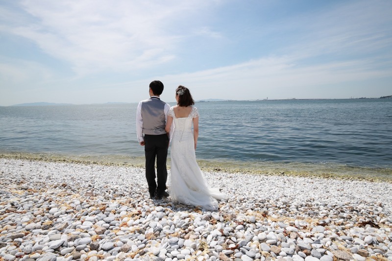 夏はマーブルビーチでロケ！