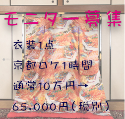 モニター募集やります!