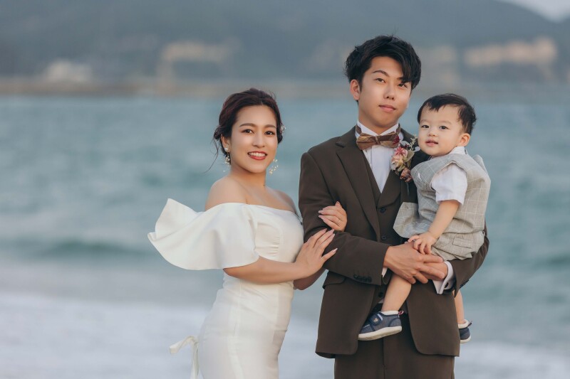 お子様と一緒に楽しむファミリーフォトウェディングin神戸☆*