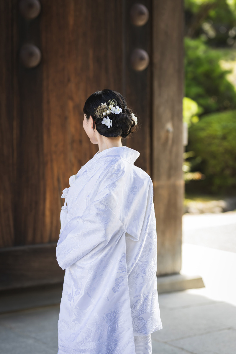 綿帽子を使った和装フォト☆