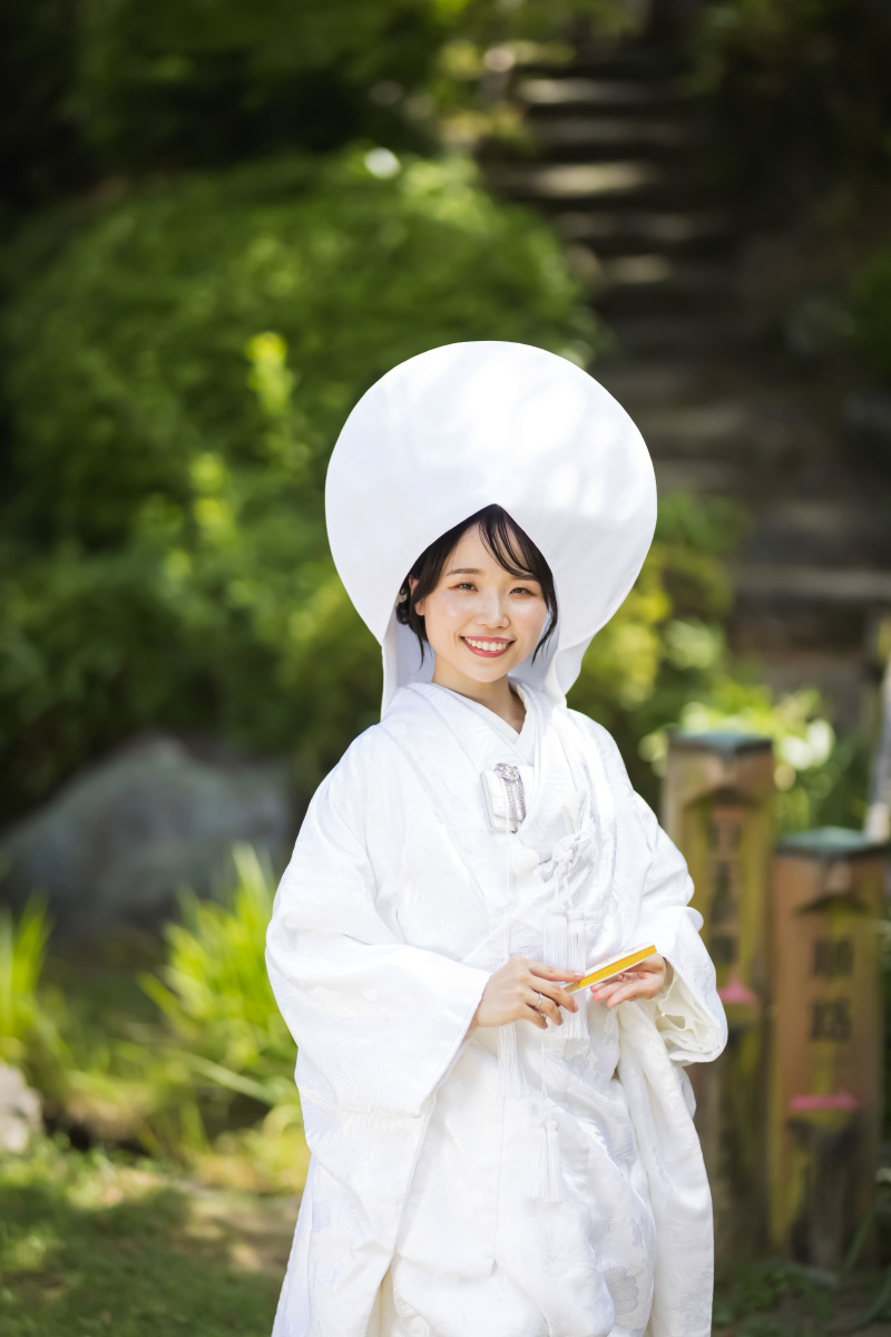 綿帽子を使った和装フォト☆